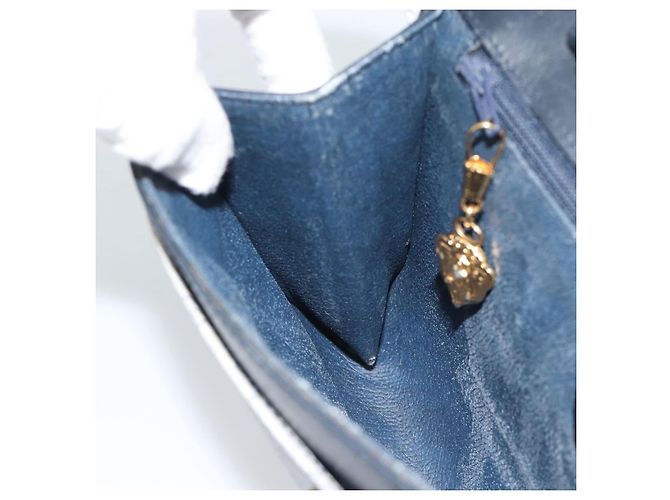Borsa a Pochette GUCCI Micro GG PVC Leather Navy 004 89 0265 Auth gh2263 Blu navy - vista 18
