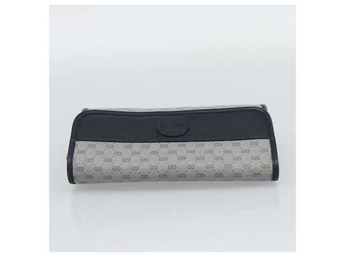 Borsa a Pochette GUCCI Micro GG PVC Leather Navy 004 89 0265 Auth gh2263 Blu navy - vista 5