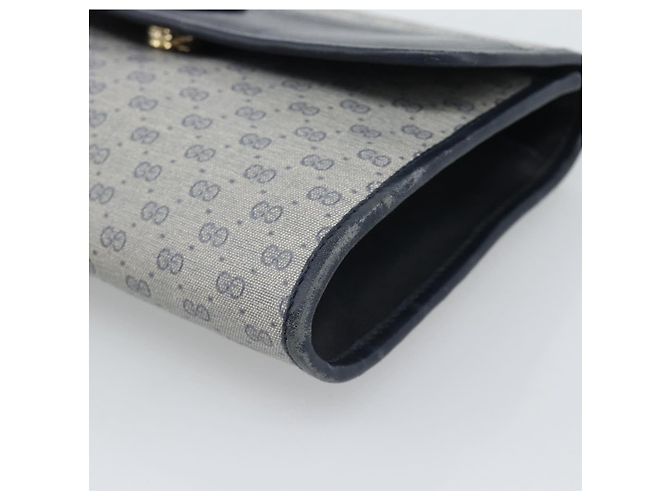 Borsa a Pochette GUCCI Micro GG PVC Leather Navy 004 89 0265 Auth gh2263 Blu navy - vista 7