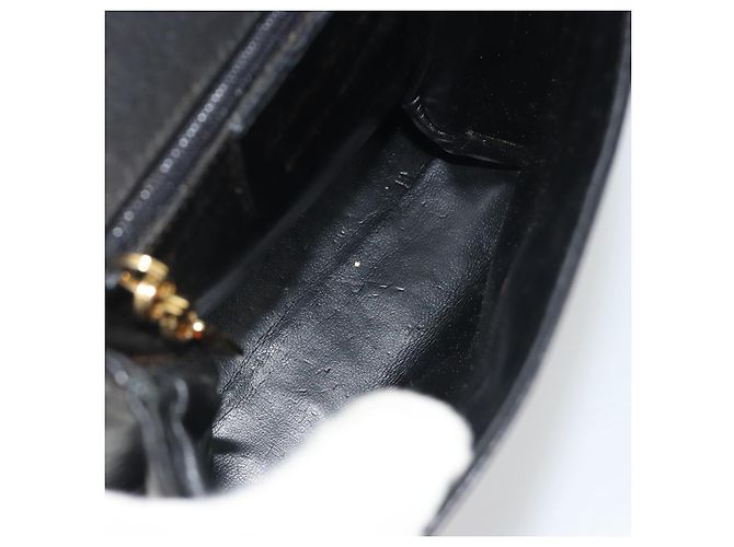 Borsa a tracolla Salvatore Ferragamo in pelle nera e oro Auth 195262 Nero D'oro - vista 10