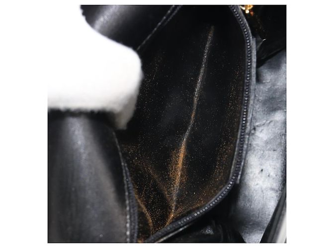 Borsa a tracolla Salvatore Ferragamo in pelle nera e oro Auth 195262 Nero D'oro - vista 11