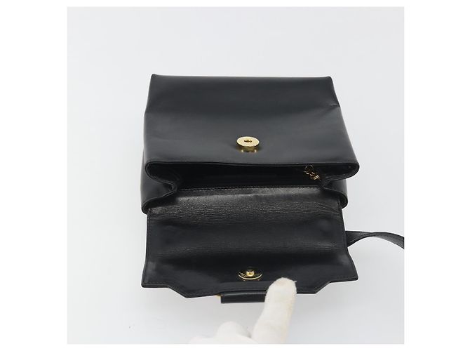 Borsa a tracolla Salvatore Ferragamo in pelle nera e oro Auth 195262 Nero D'oro - vista 18