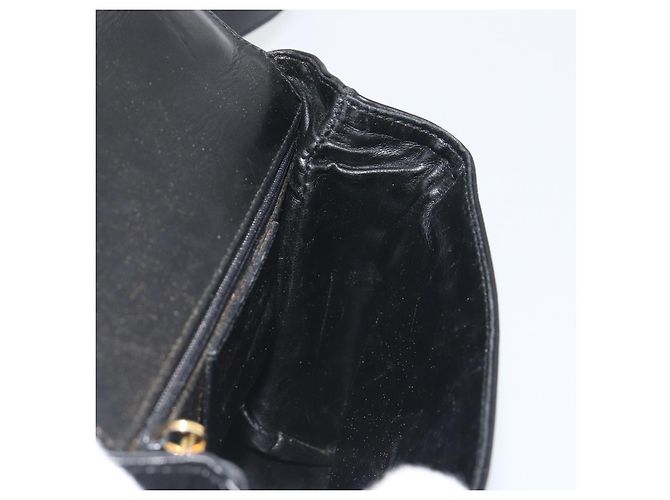 Borsa a tracolla Salvatore Ferragamo in pelle nera e oro Auth 195262 Nero D'oro - vista 19