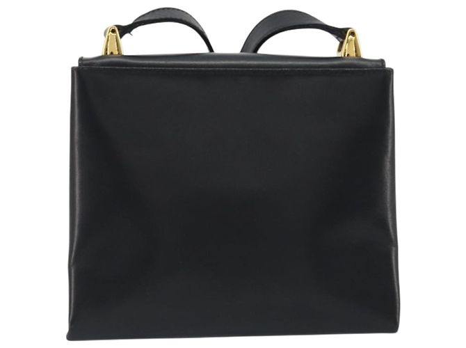 Borsa a tracolla Salvatore Ferragamo in pelle nera e oro Auth 195262 Nero D'oro - vista 2