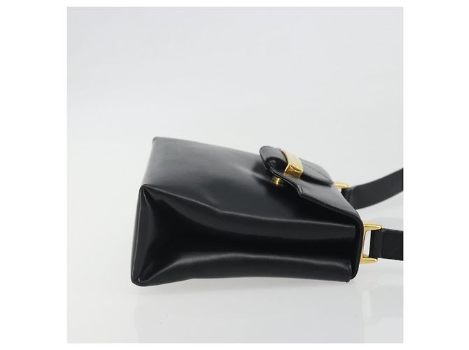 Borsa a tracolla Salvatore Ferragamo in pelle nera e oro Auth 195262 Nero D'oro - vista 3