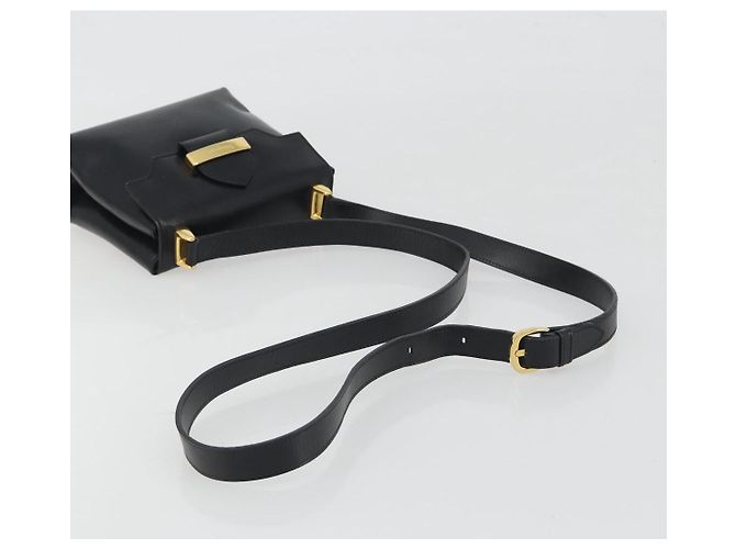 Borsa a tracolla Salvatore Ferragamo in pelle nera e oro Auth 195262 Nero D'oro - vista 7