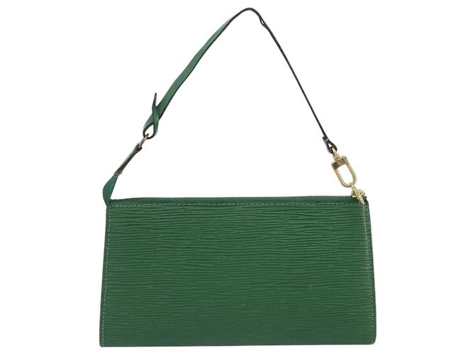 LOUIS VUITTON Epi Pochette Accessoires Accessory Pouch Green M52984 Auth BA14192 Verde - vista 2