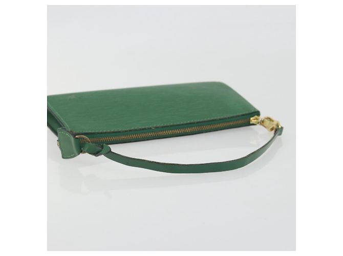LOUIS VUITTON Epi Pochette Accessoires Accessory Pouch Green M52984 Auth BA14192 Verde - vista 7