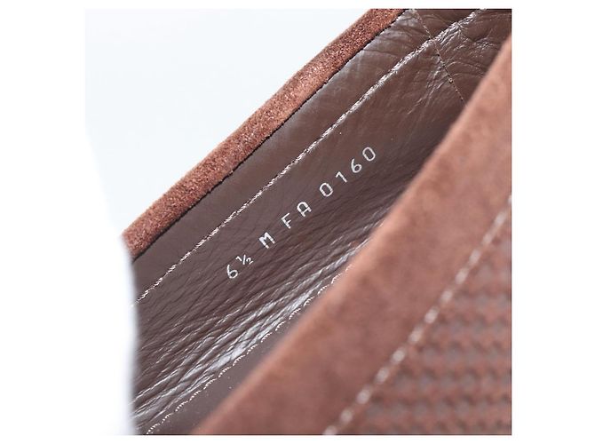 Scarpe da guida LOUIS VUITTON linea Monte Carlo Marrone LV Auth 192495A - vista 21