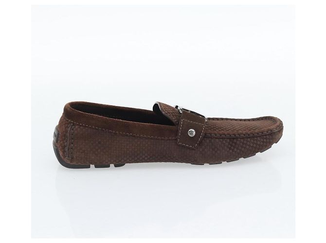 Scarpe da guida LOUIS VUITTON linea Monte Carlo Marrone LV Auth 192495A - vista 4