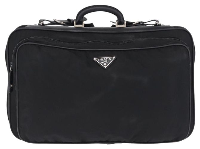 Funda para prendas PRADA Nylon Black Silver Auth bs36359 Negro Plata - vista 13