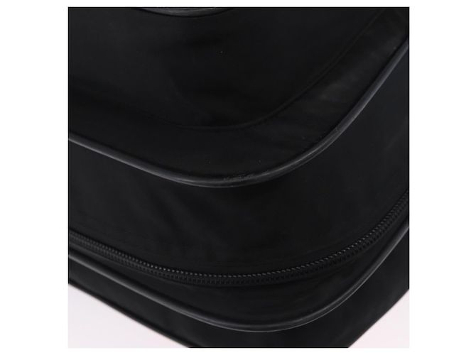 Funda para prendas PRADA Nylon Black Silver Auth bs36359 Negro Plata - vista 18