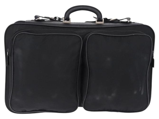 Funda para prendas PRADA Nylon Black Silver Auth bs36359 Negro Plata - vista 2