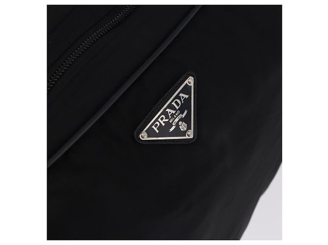 Funda para prendas PRADA Nylon Black Silver Auth bs36359 Negro Plata - vista 21