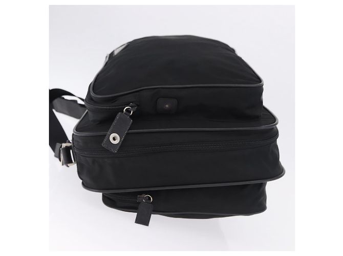 Funda para prendas PRADA Nylon Black Silver Auth bs36359 Negro Plata - vista 5