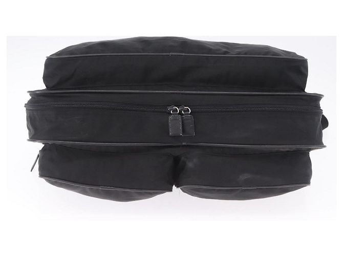 Funda para prendas PRADA Nylon Black Silver Auth bs36359 Negro Plata - vista 6