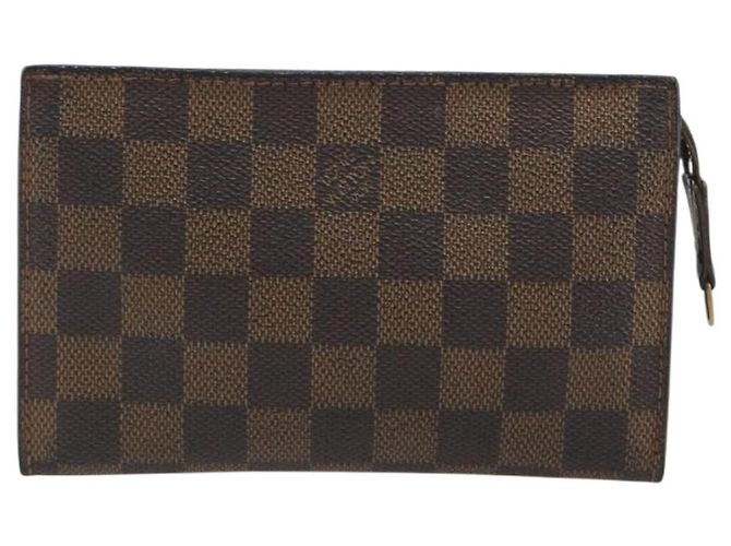 LOUIS VUITTON Damier Ebene Marais Pouch LV Auth hk4003 - vista 13