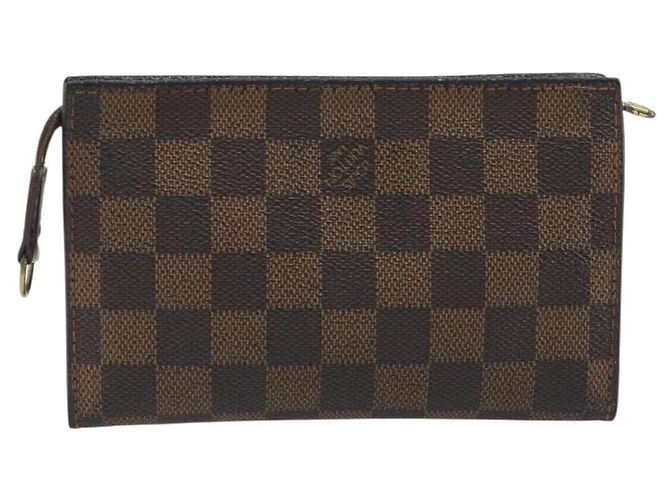 LOUIS VUITTON Damier Ebene Marais Pouch LV Auth hk4003 - vista 2