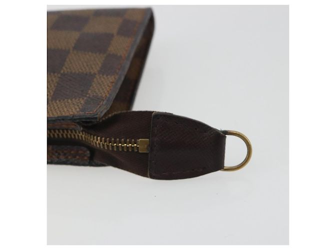 LOUIS VUITTON Damier Ebene Marais Pouch LV Auth hk4003 - vista 8