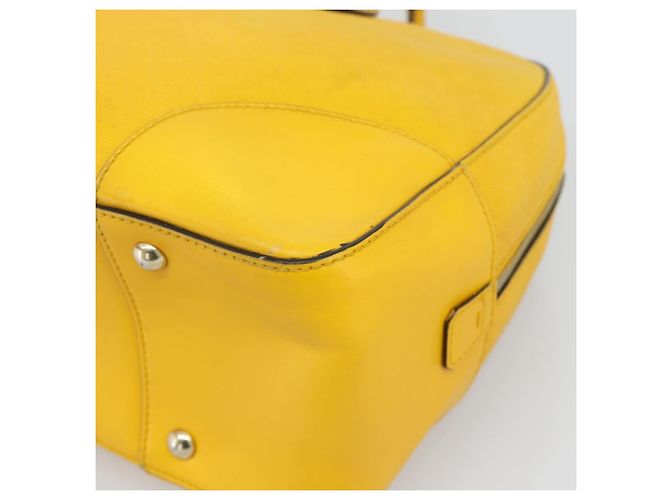 Borsa a mano GUCCI Diamante in pelle Giallo Argento 354332 Auth bs36492 - vista 15