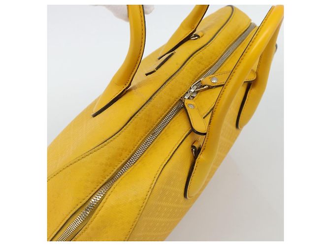Borsa a mano GUCCI Diamante in pelle Giallo Argento 354332 Auth bs36492 - vista 6