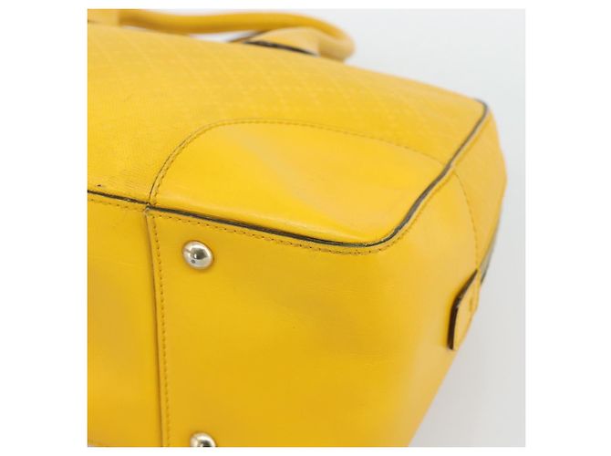Borsa a mano GUCCI Diamante in pelle Giallo Argento 354332 Auth bs36492 - vista 9