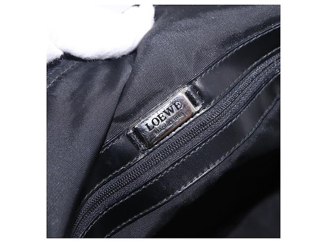 Borsa a tracolla LOEWE Nylon Black Silver Auth bs36404 Nero Argento - vista 11