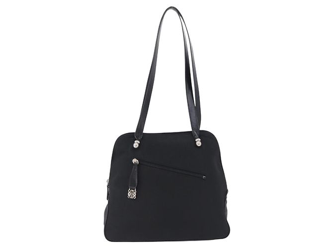 Borsa a tracolla LOEWE Nylon Black Silver Auth bs36404 Nero Argento - vista 13