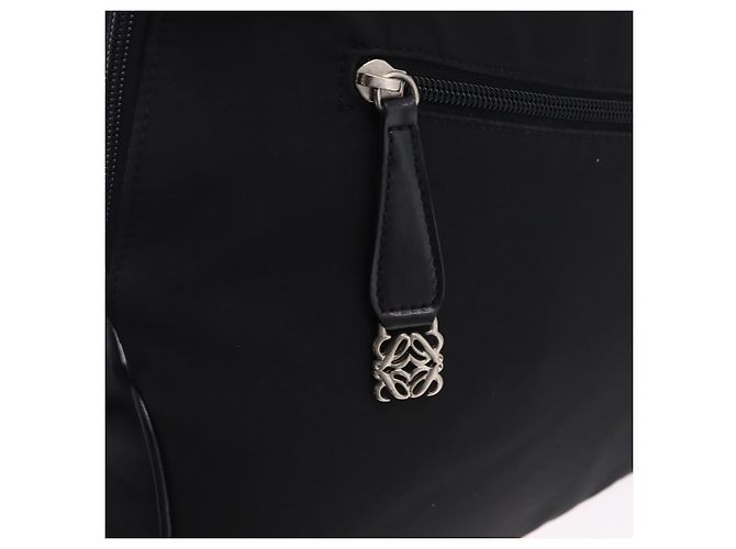 Borsa a tracolla LOEWE Nylon Black Silver Auth bs36404 Nero Argento - vista 17
