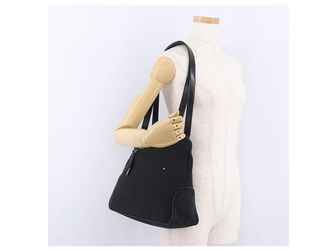 Borsa a tracolla LOEWE Nylon Black Silver Auth bs36404 Nero Argento - vista 23