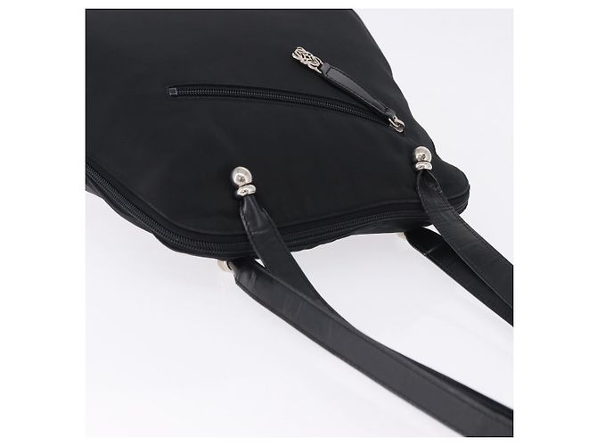 Borsa a tracolla LOEWE Nylon Black Silver Auth bs36404 Nero Argento - vista 6