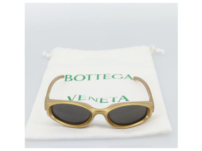 Gafas de sol BOTTEGA VENETA Plastic Gold Auth BA14135M Dorado - vista 12