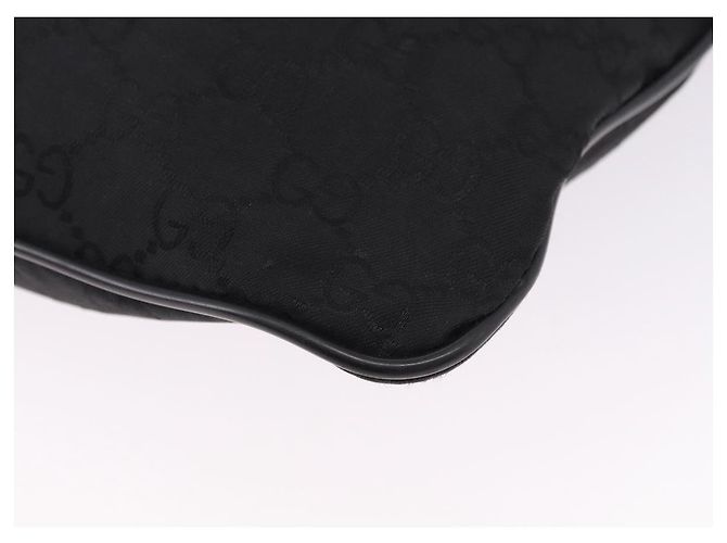 Borsa a tracolla GUCCI GG Canvas Nero Argento 509639 Auth ka5571 - vista 15