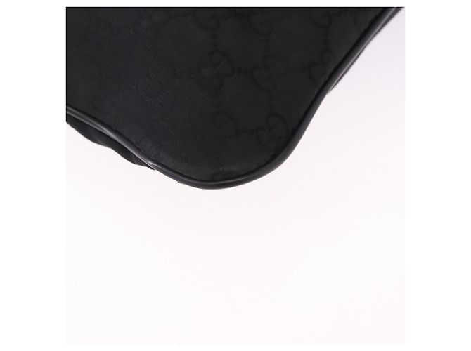 Borsa a tracolla GUCCI GG Canvas Nero Argento 509639 Auth ka5571 - vista 16