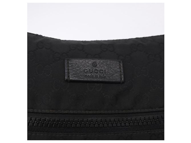 Borsa a tracolla GUCCI GG Canvas Nero Argento 509639 Auth ka5571 - vista 19