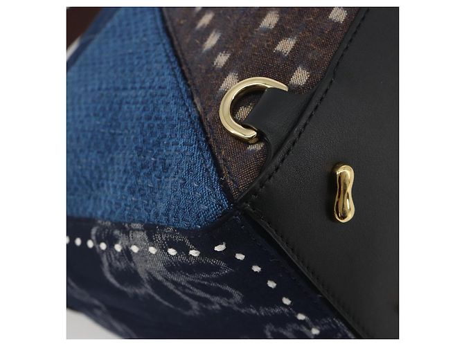 Borsa Puzzle LOEWE x Studio Ghibli BORO Blue Frog Soot Sprites Blue Auth 167492SM Marrone - vista 20