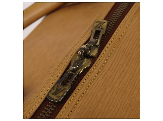 LOUIS VUITTON Epi Keepall 60 Boston Bag Brown Zipangu Gold M42948 LV Auth 192224 Marrone - vista 10