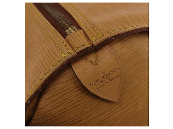 LOUIS VUITTON Epi Keepall 60 Boston Bag Brown Zipangu Gold M42948 LV Auth 192224 Marrone - vista 19