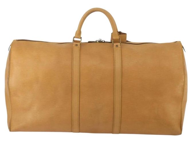 LOUIS VUITTON Epi Keepall 60 Boston Bag Brown Zipangu Gold M42948 LV Auth 192224 Marrone - vista 2