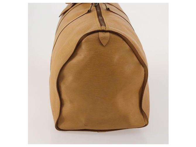 LOUIS VUITTON Epi Keepall 60 Boston Bag Brown Zipangu Gold M42948 LV Auth 192224 Marrone - vista 3