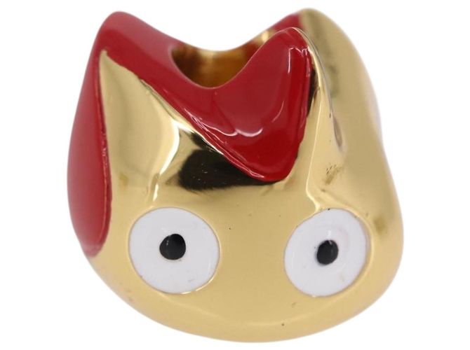 LOEWE x Studio Ghibli Howl's Moving Castle Dice Calcifer Charm Auth 167487SM D'oro - vista 2