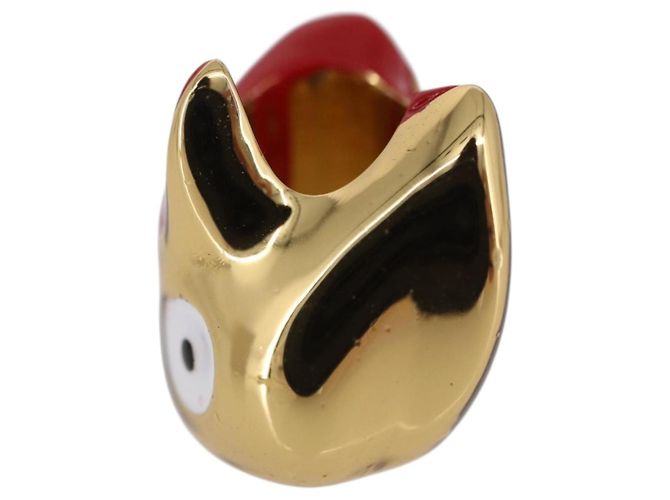 LOEWE x Studio Ghibli Howl's Moving Castle Dice Calcifer Charm Auth 167487SM D'oro - vista 4