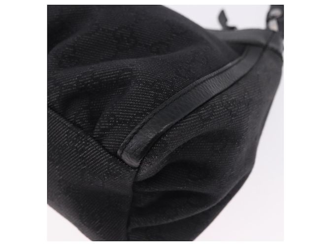 Borsa a tracolla GUCCI GG Canvas Abbey Nero Argento 265692 Auth 194859V - vista 16