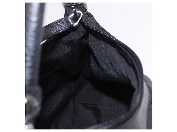 Borsa a tracolla GUCCI GG Canvas Abbey Nero Argento 265692 Auth 194859V - vista 20