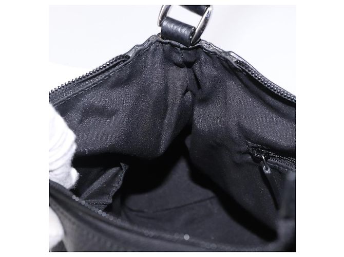 Borsa a tracolla GUCCI GG Canvas Abbey Nero Argento 265692 Auth 194859V - vista 21