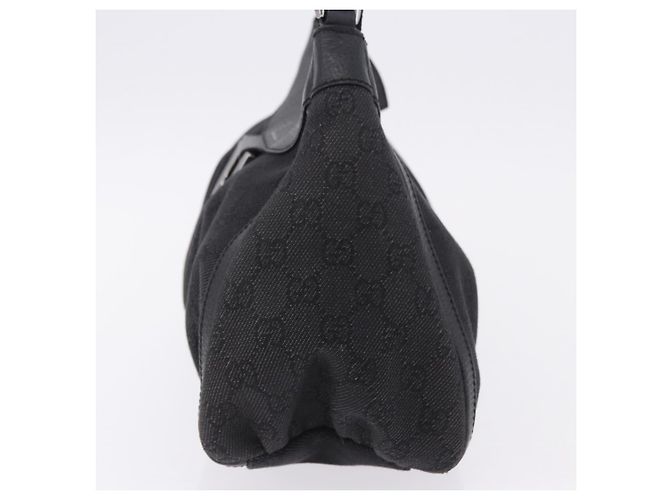 Borsa a tracolla GUCCI GG Canvas Abbey Nero Argento 265692 Auth 194859V - vista 3