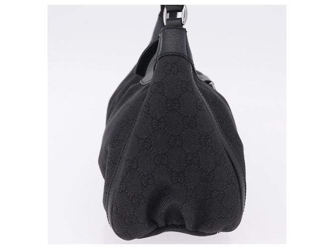 Borsa a tracolla GUCCI GG Canvas Abbey Nero Argento 265692 Auth 194859V - vista 4