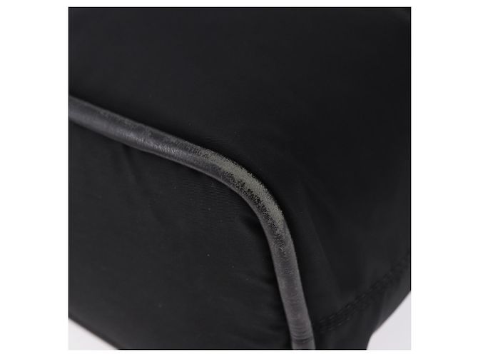 Céline CELINE Circle Handtasche Nylon Schwarz Gold Auth 193380 Golden - Ansicht 15