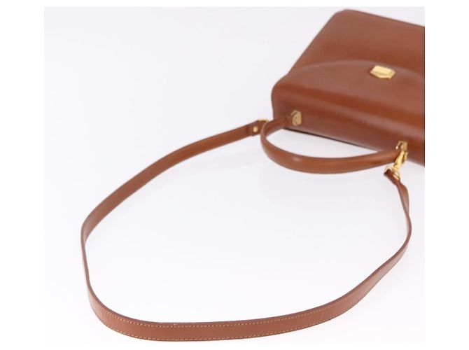 Borsa a mano BALLY in pelle marrone e oro autentica 192529 D'oro - vista 10