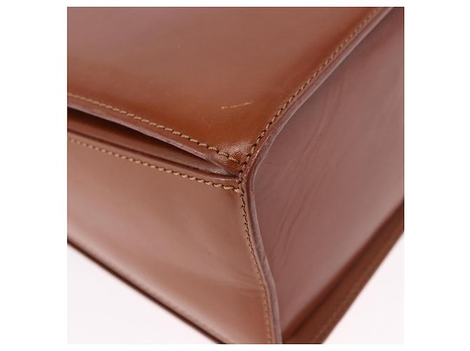 Borsa a mano BALLY in pelle marrone e oro autentica 192529 D'oro - vista 17